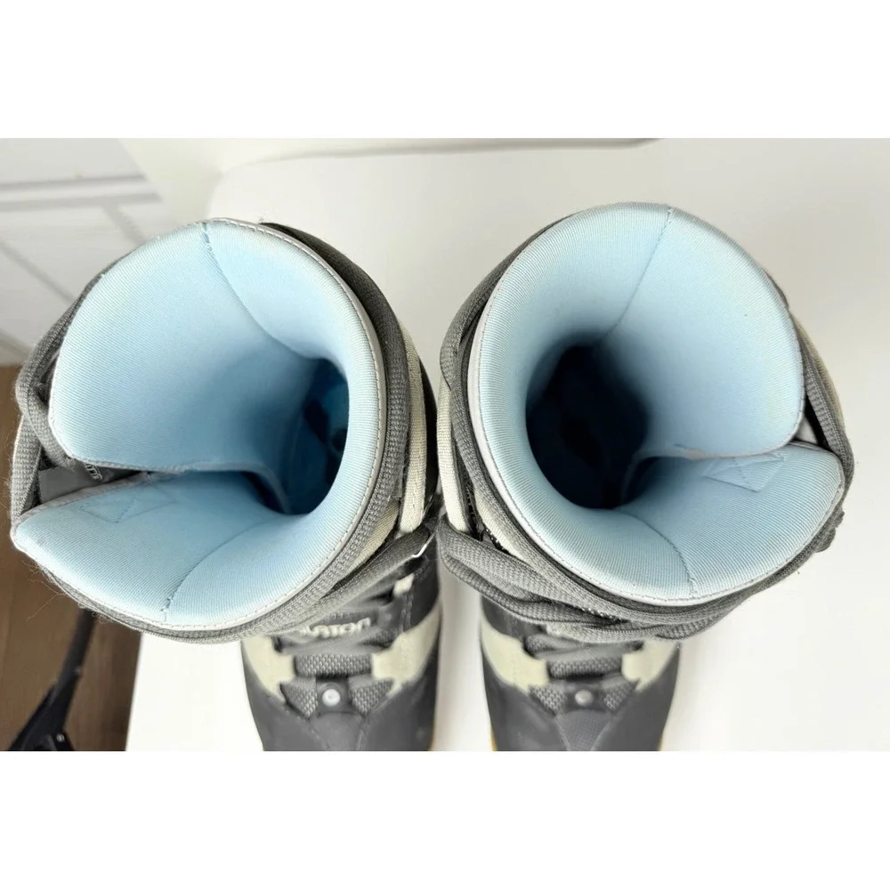 Burton‎ Glide Women's Snowboard Boots Black sz 8- Black-Grey-white